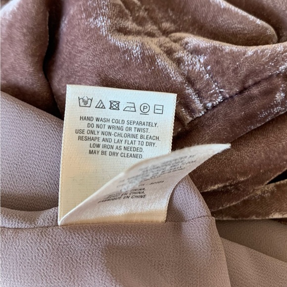 Anthropologie Holding Horses Velvet Dress Mauve - Picture 4 of 9